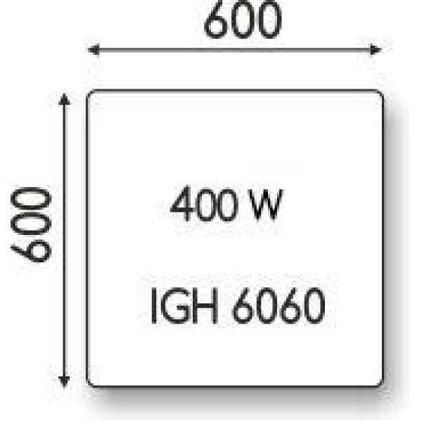 Стеклокерамический обогреватель HGlass IGH 6060 B Premium 
