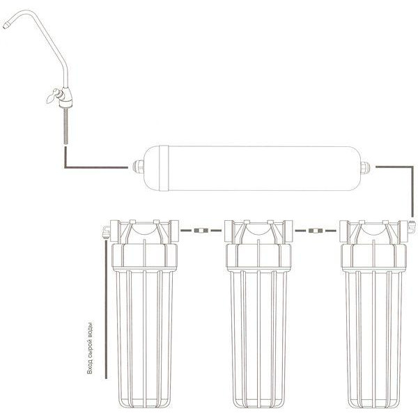 Фільтр під мийку Aquafilter FP3-HJ-K1