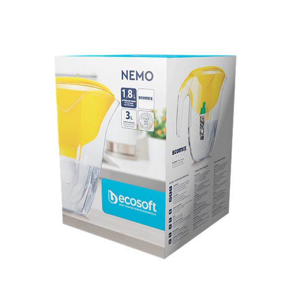 Фільтр-глечик Ecosoft Nemo (жовтий) 3 л