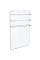 Cклокерамический полотенцесушитель HGlass GHT 6012 W Basic